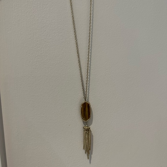 Kendra Scott Rayne Tiger’s Eye Necklace - Picture 4 of 5